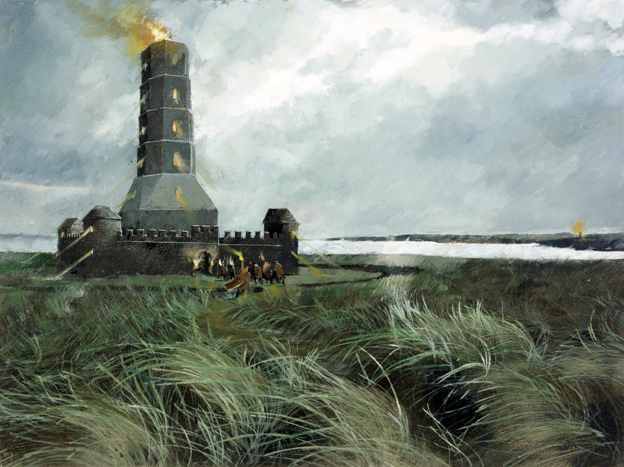 Romersk signalstation, Scarborough, 300-talet, c1990-2010 av Ivan Lapper