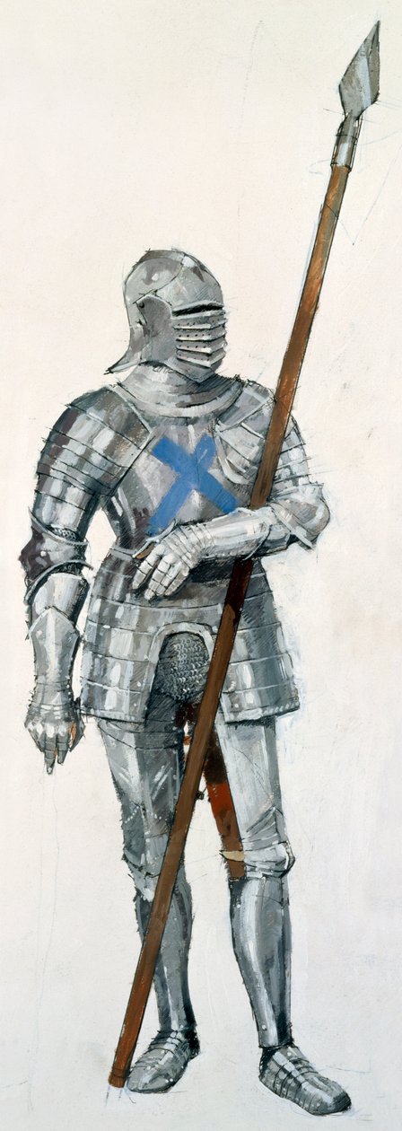 Skotsk soldat, Slaget vid Flodden Field, 1513, c1990-2010 av Ivan Lapper