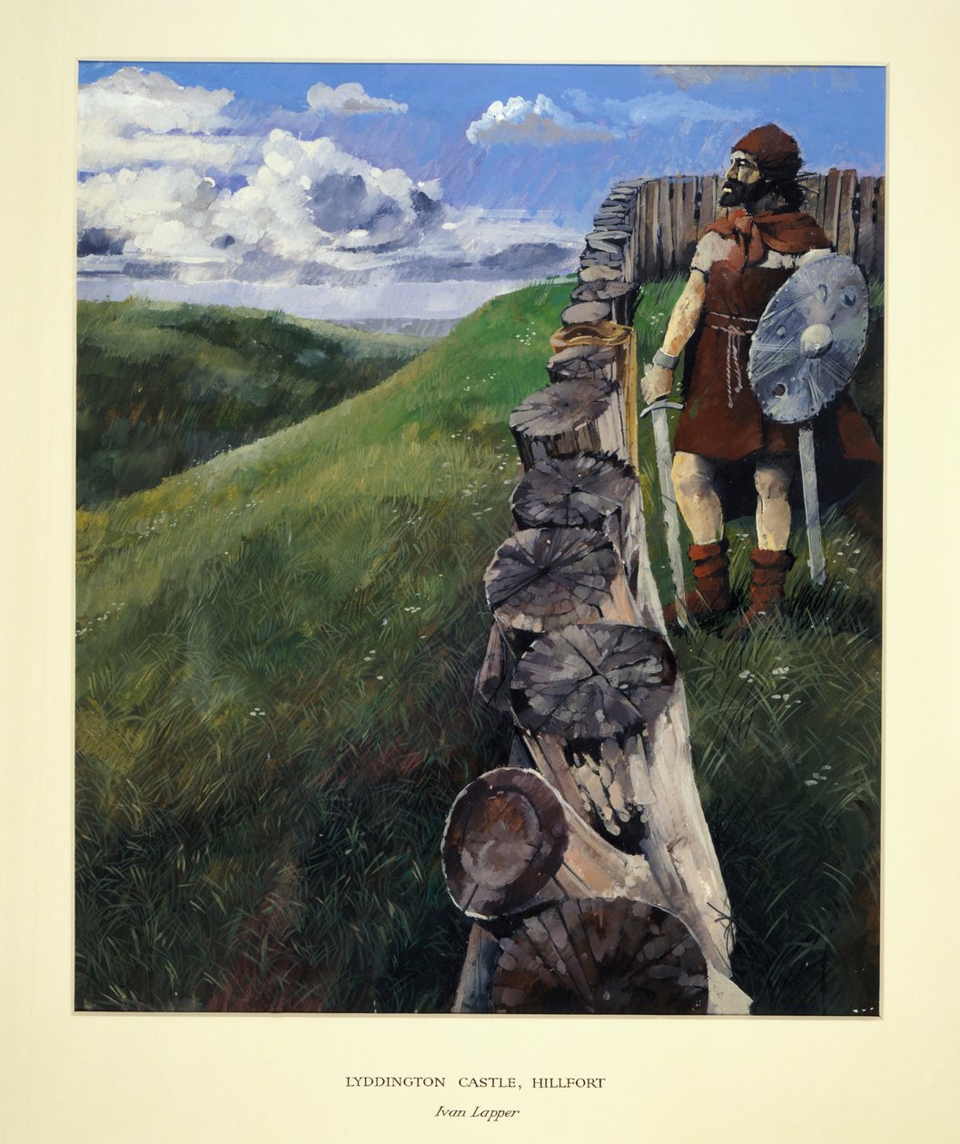 Soldat vid Lyddington Castle Hillfort, Leicestershire, 1994 av Ivan Lapper