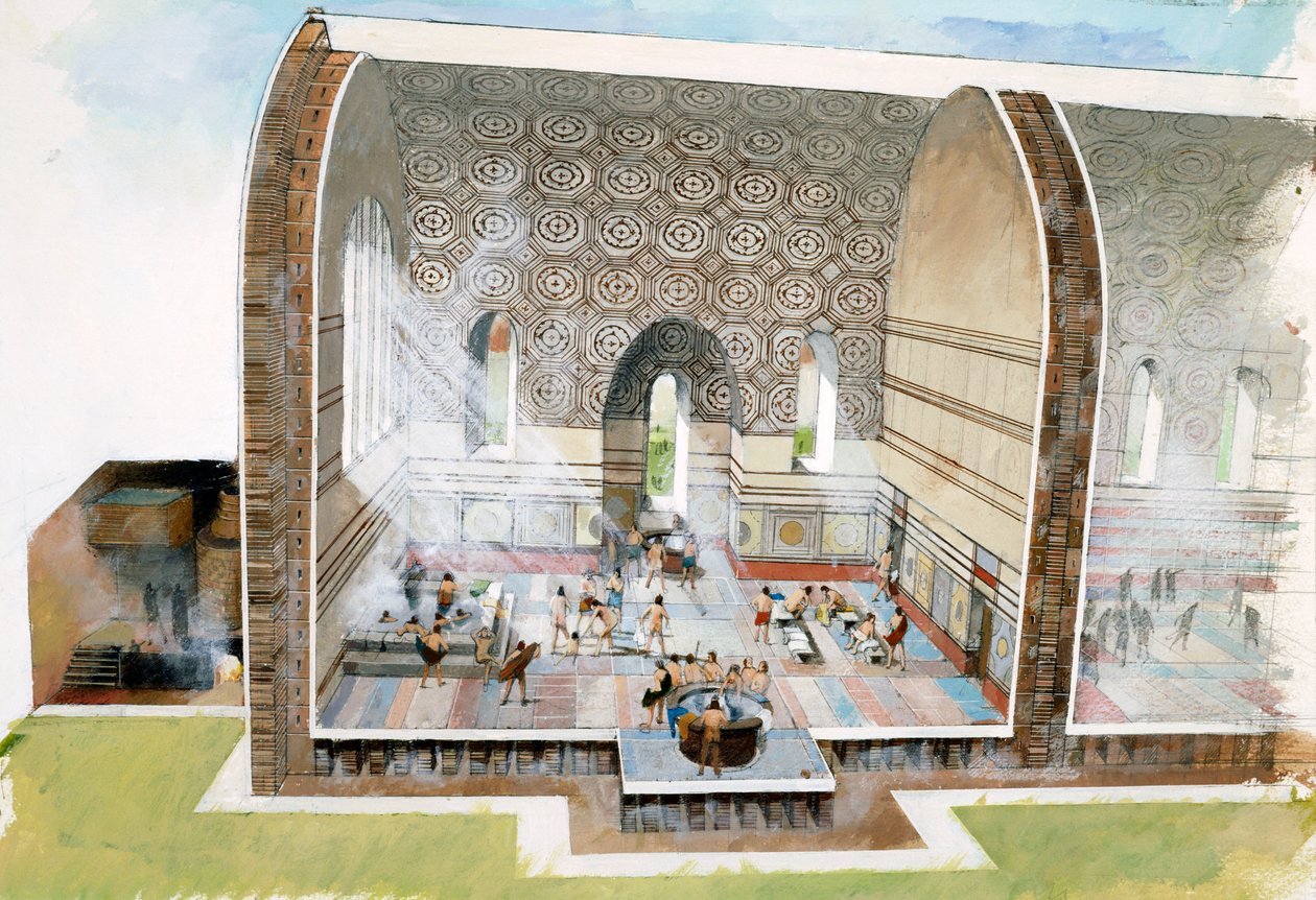 Badhuset i Wroxeter Roman City, 1:a-3:e århundradet, 1990-2010. av Ivan Lapper