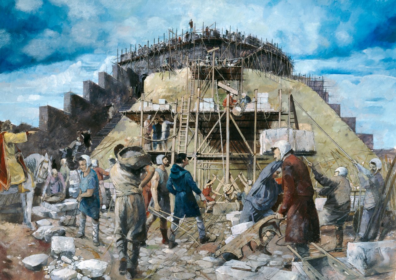 Totnes slott, 1300-talet, 1990-2010 av Ivan Lapper