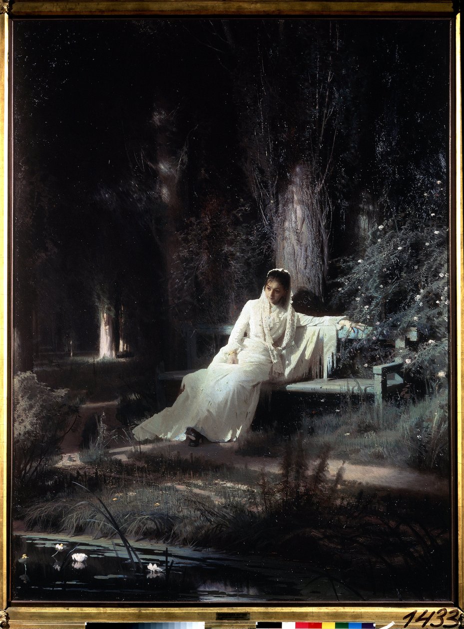 Månbelyst natt av Ivan Nikolaevich Kramskoy