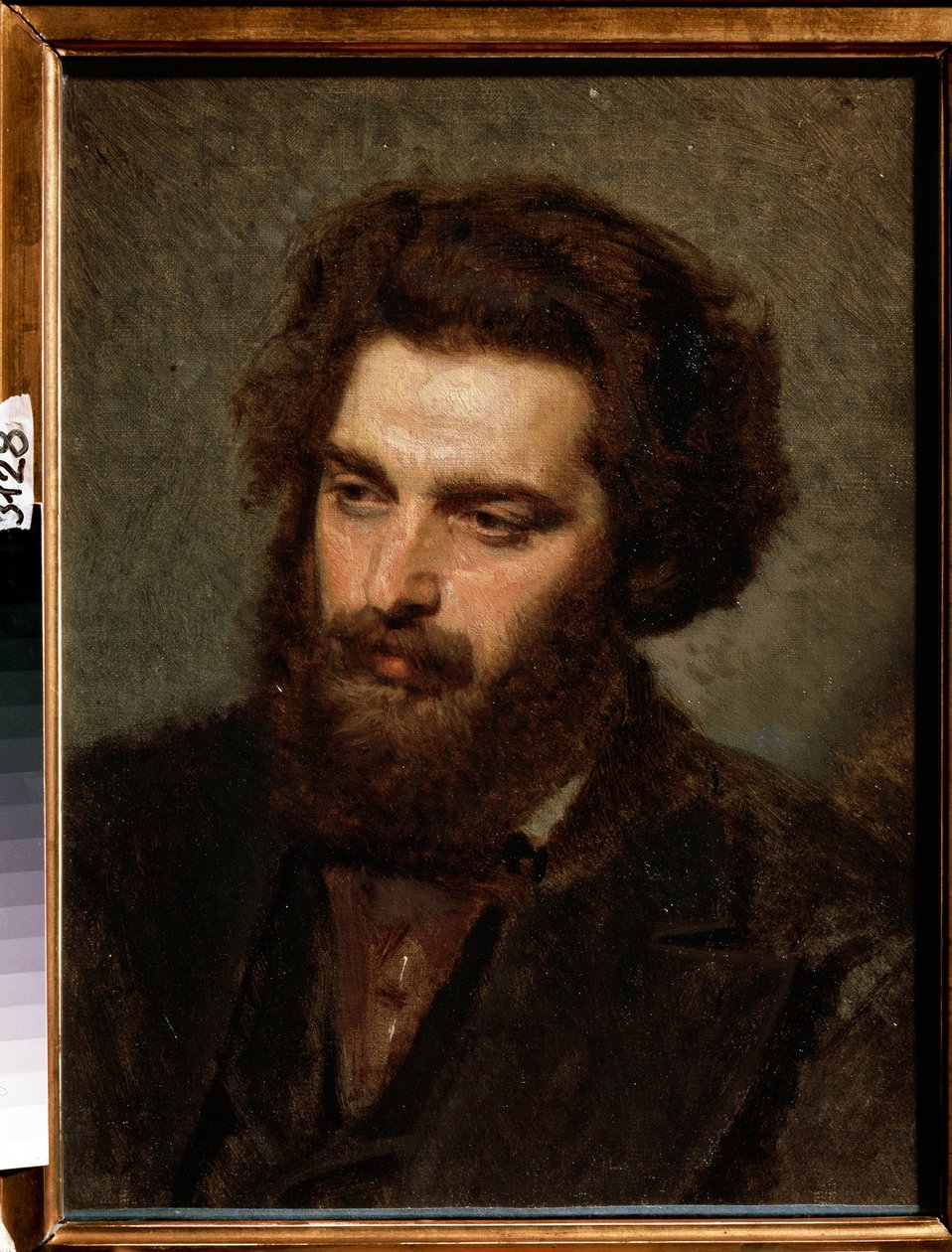 Porträtt av konstnären A. Kuindzhi av Ivan Nikolaevich Kramskoy