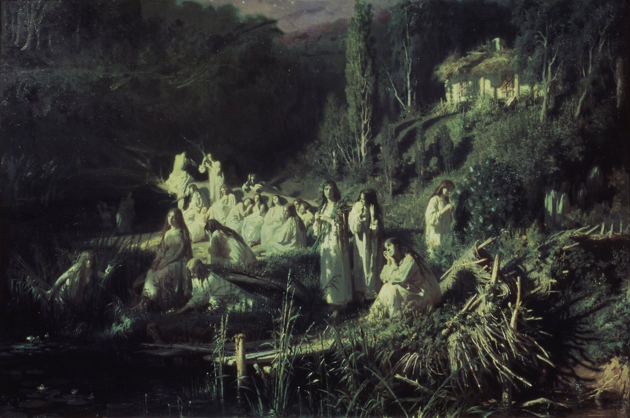 Sjöjungfrur, 1871 av Ivan Nikolaevich Kramskoy