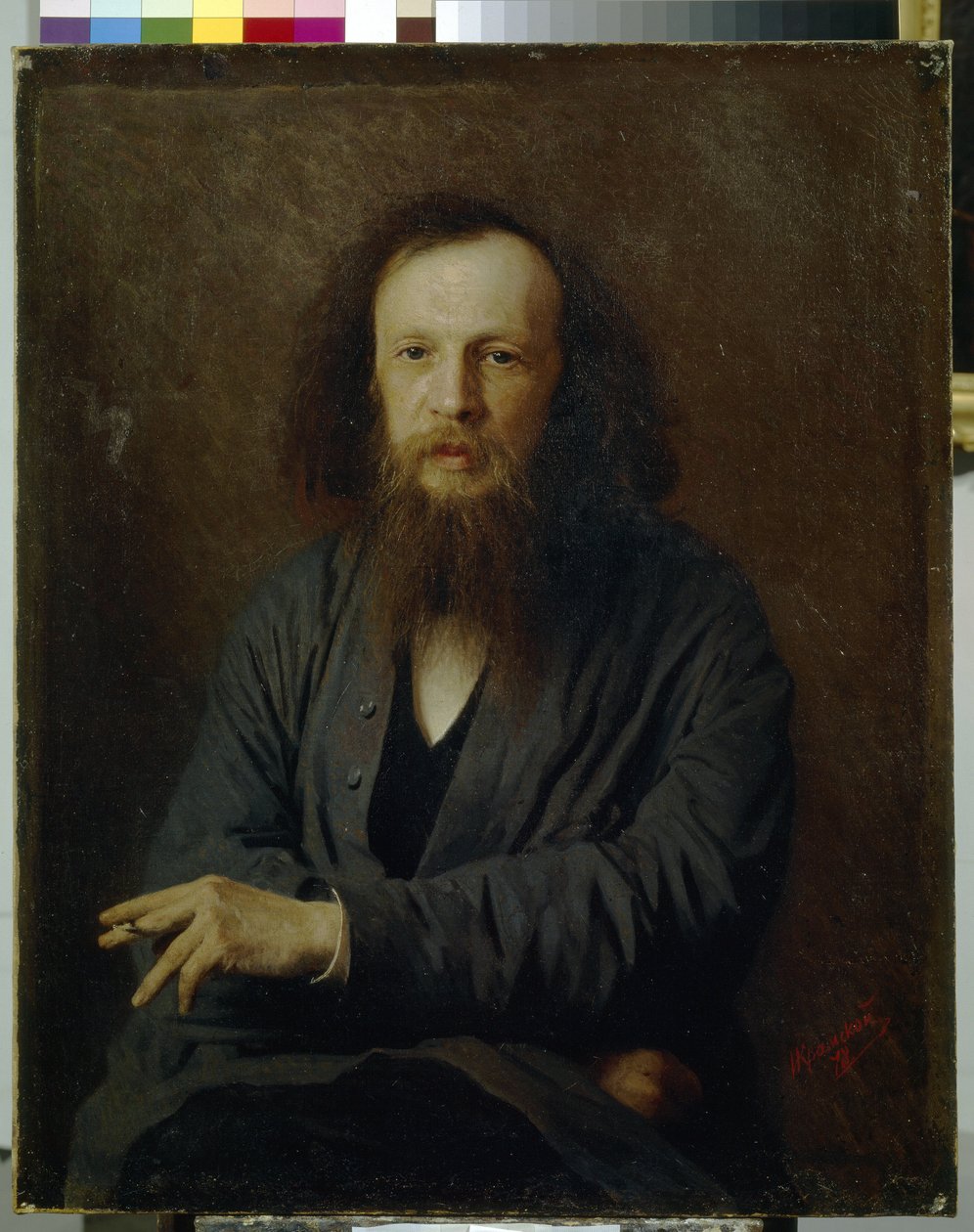 Porträtt av Dmitri Mendeleev av Ivan Nikolaevich Kramskoy