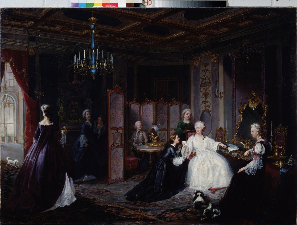 Kejsarinnan Katarina den stora (Catherine II Romanov av Ivan Osipovich Miodushevsky