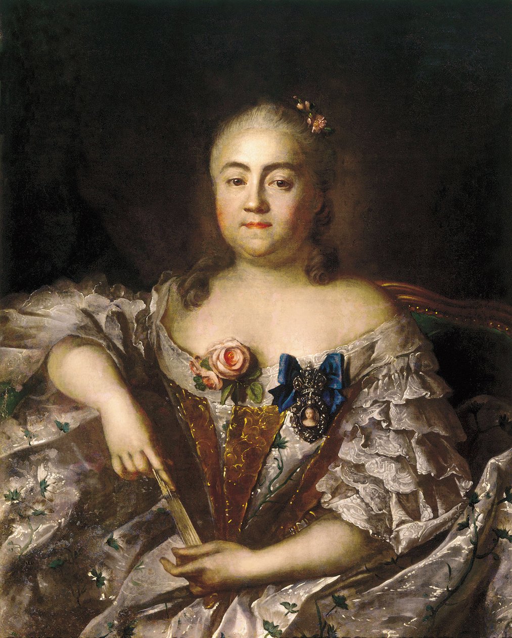 Porträtt av grevinnan Varvara Alexeyevna Sheremetyeva 1711-1767, ca 1760 av Ivan Petrovich Argunov