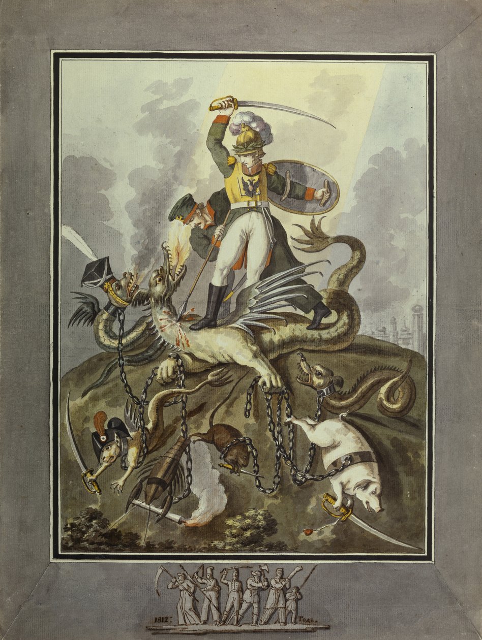 1812. Allegori, 1813 av Ivan Philippovich Tupylev