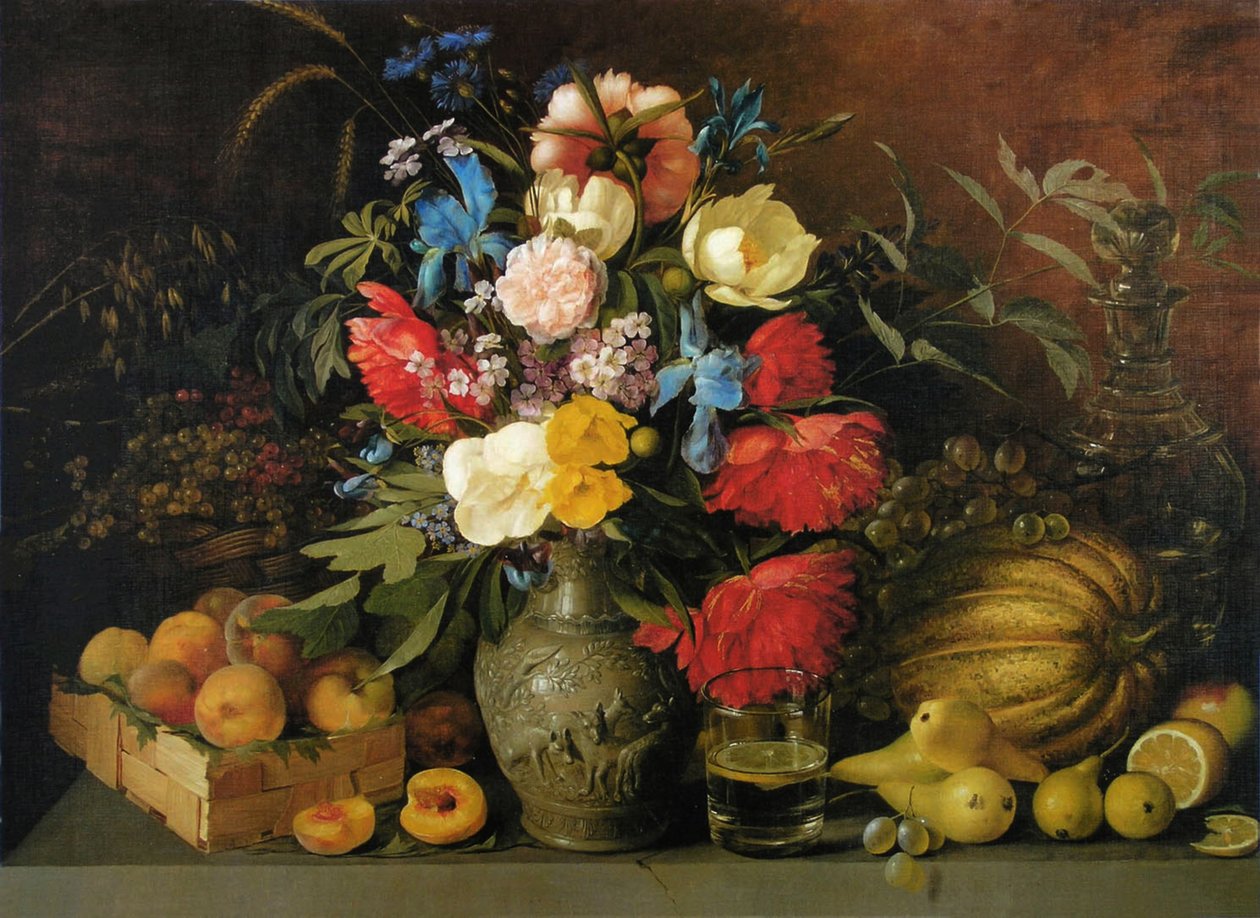 Blommor och frukter, 1839 av Ivan Phomich Khrutsky