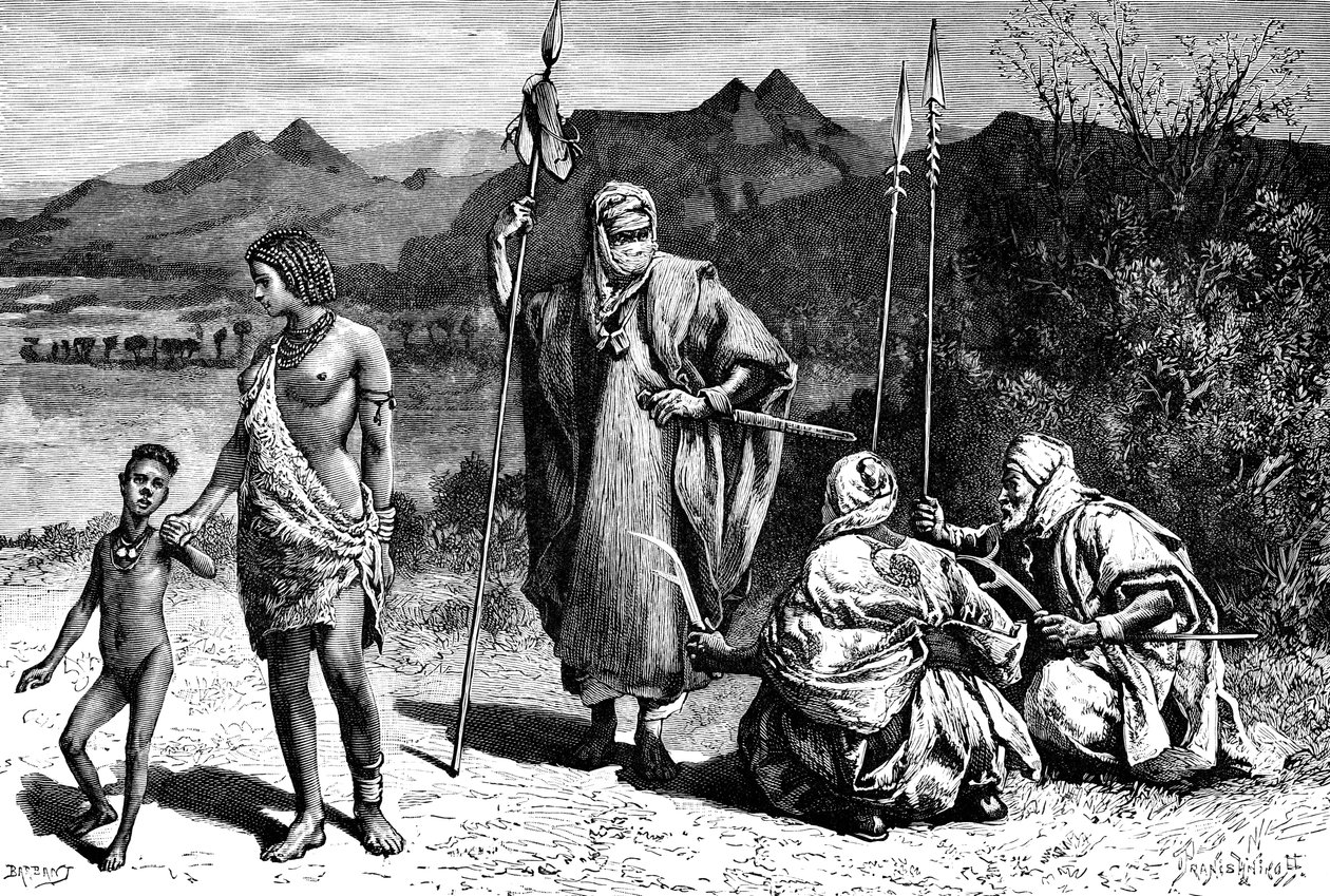 En grupp av Tibbus, Nordafrika, 1895. av Ivan Pranishnikoff