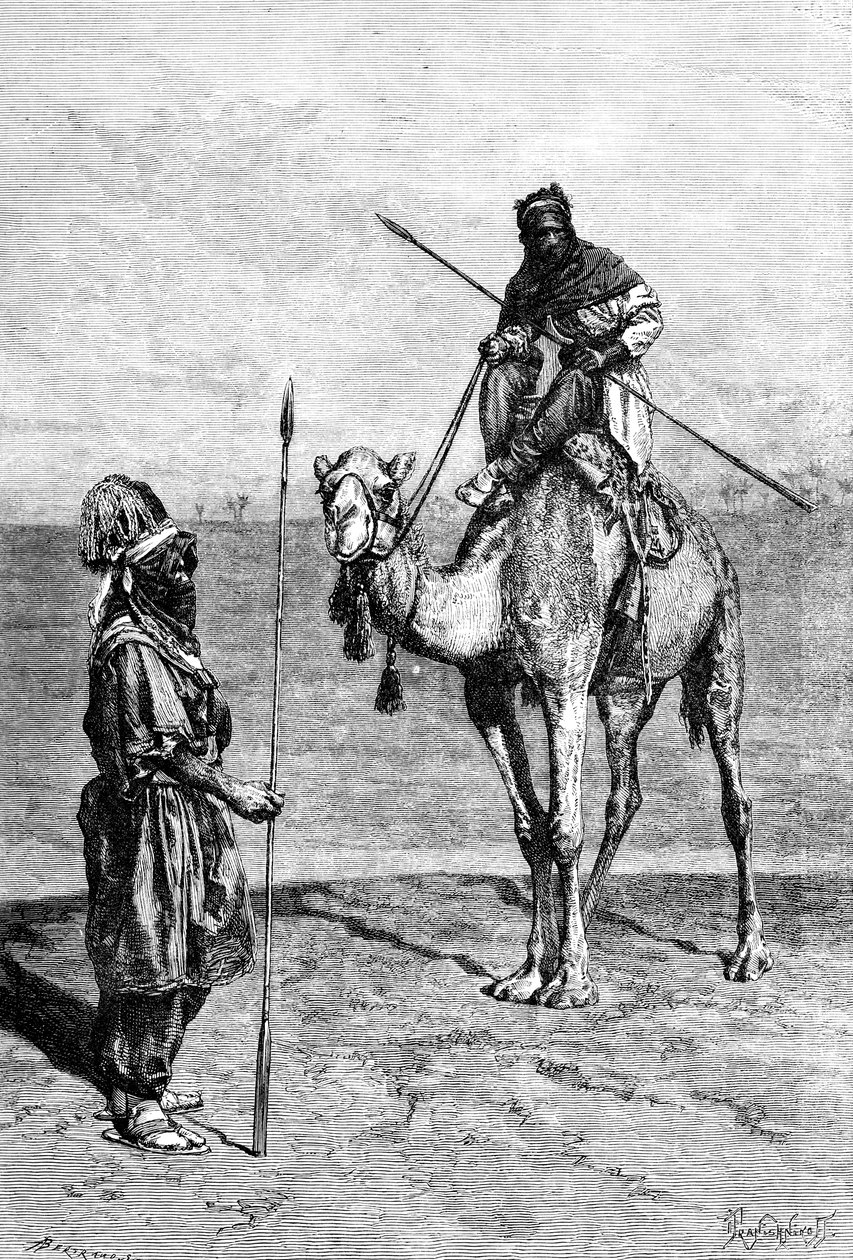 Tuareger på resa, Nordafrika, 1895. av Ivan Pranishnikoff