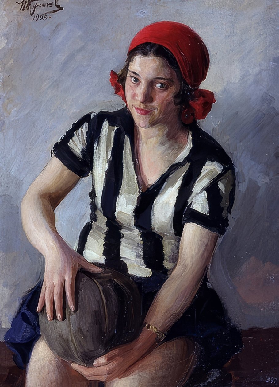 Idrottskvinna. 1928 av Ivan Semyonovich Kulikov