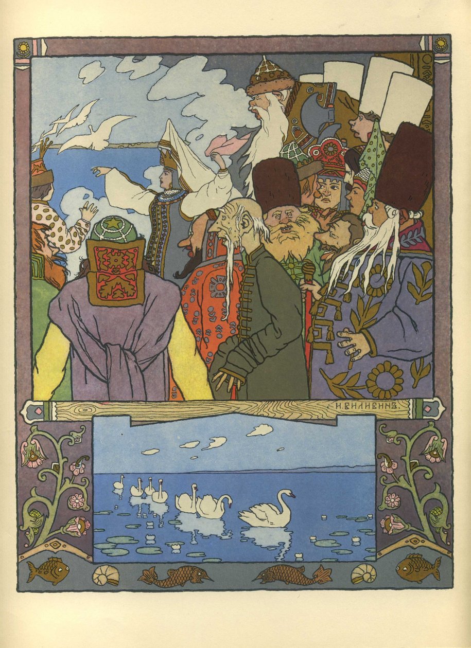 Ivan Tsarevich och grodprinsessan, 1901 av Ivan Yakovlevich Bilibin
