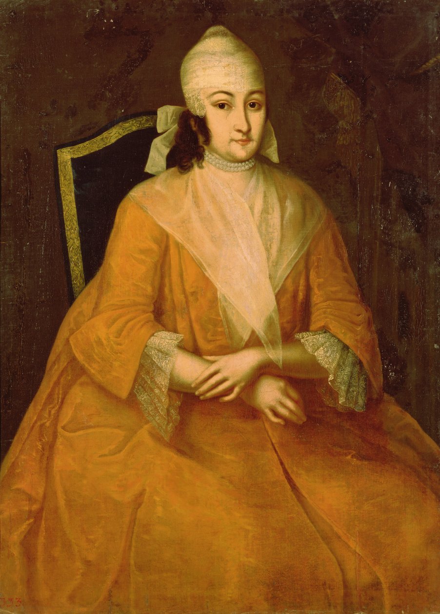 Porträtt av Anna Leopoldovna (olja på duk) av Ivan Yakovlevich Vishnyakov