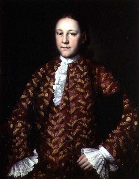 Porträtt av Mikhail Yakovlev (1742-81), efter 1756 (par 74380) av Ivan Yakovlevich Vishnyakov