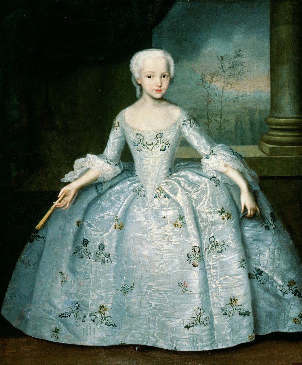 Porträtt av Sarah Eleonor Fermor (1740-1824) 1749-50 (olja på duk) av Ivan Yakovlevich Vishnyakov