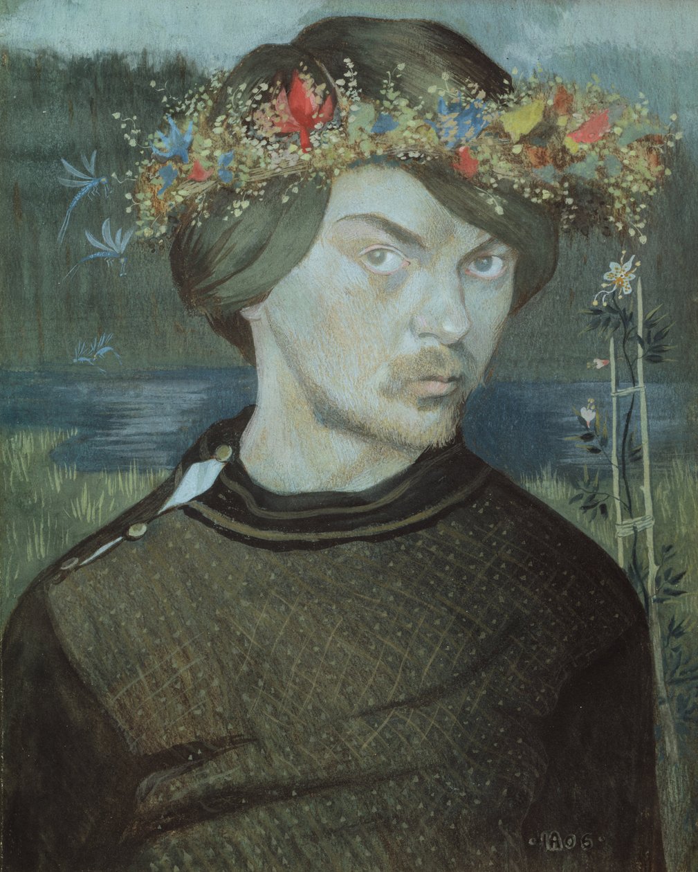 Självporträtt av Ivar Axel Henrick Arosenius