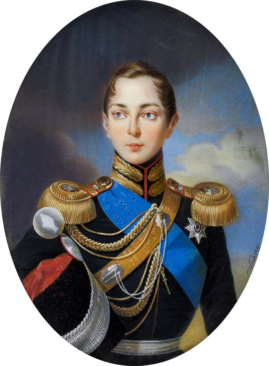 Miniatyr av tsarevitj Alexander Nikolajevitj av Ryssland. av Iwan Winberg