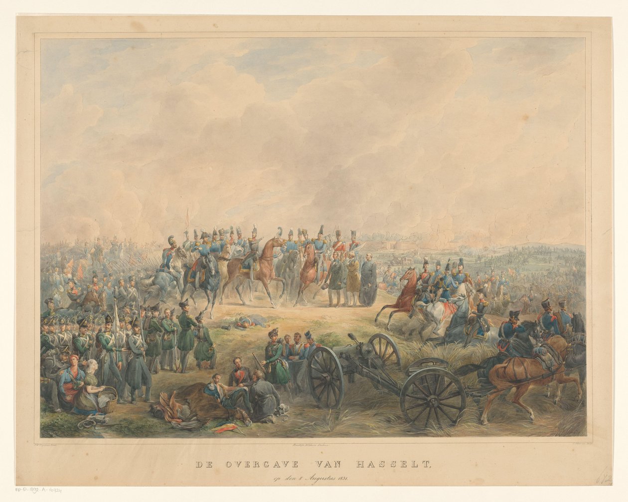 Överlämnande av Hasselt den 8 augusti 1831 Överlämnandet av Hasselt, den 8 augusti 1831 (titel på föremålet) av Izaak Schouman