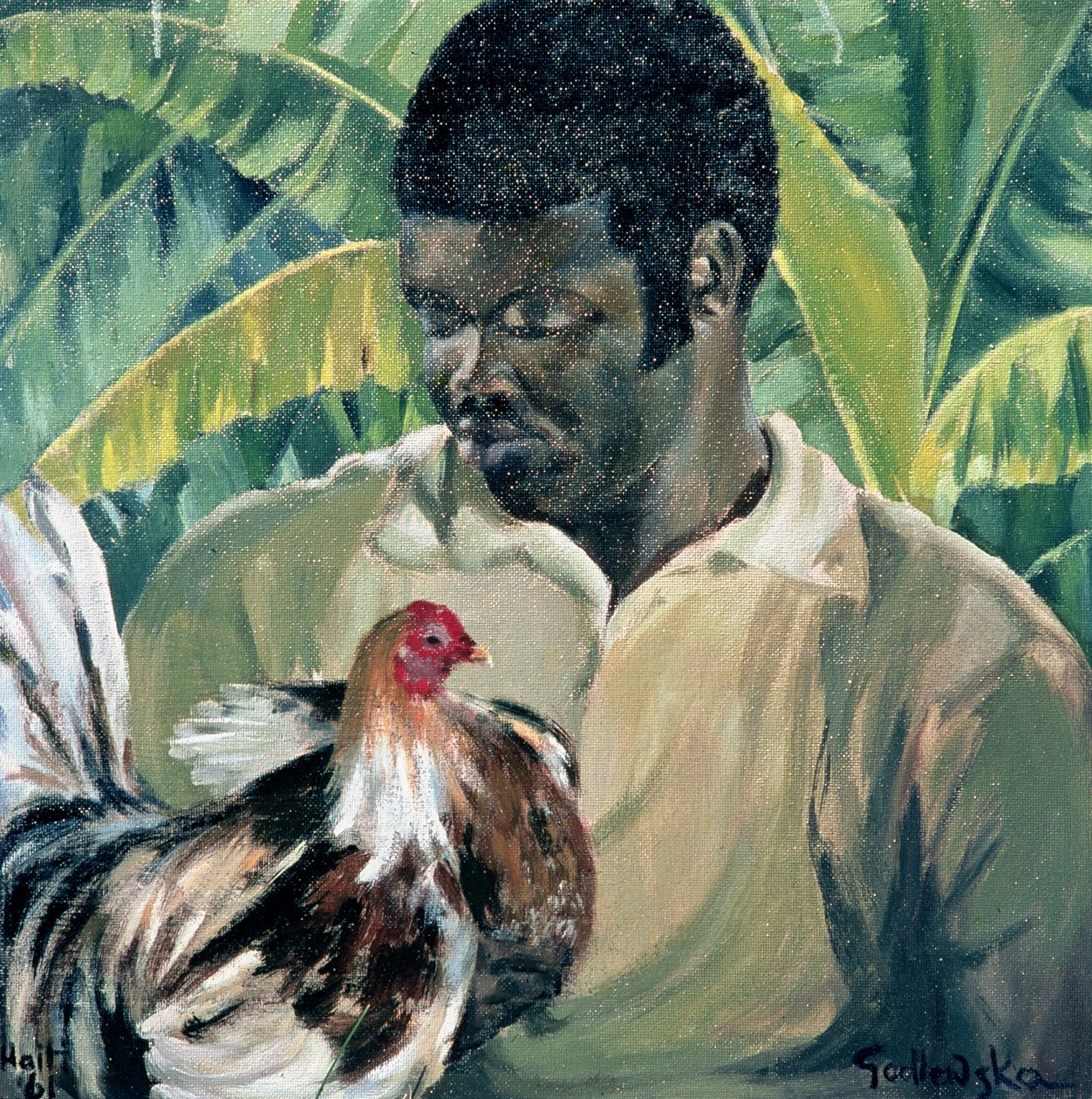 Abel med kamphanen, 1961 av Izabella Godlewska de Aranda