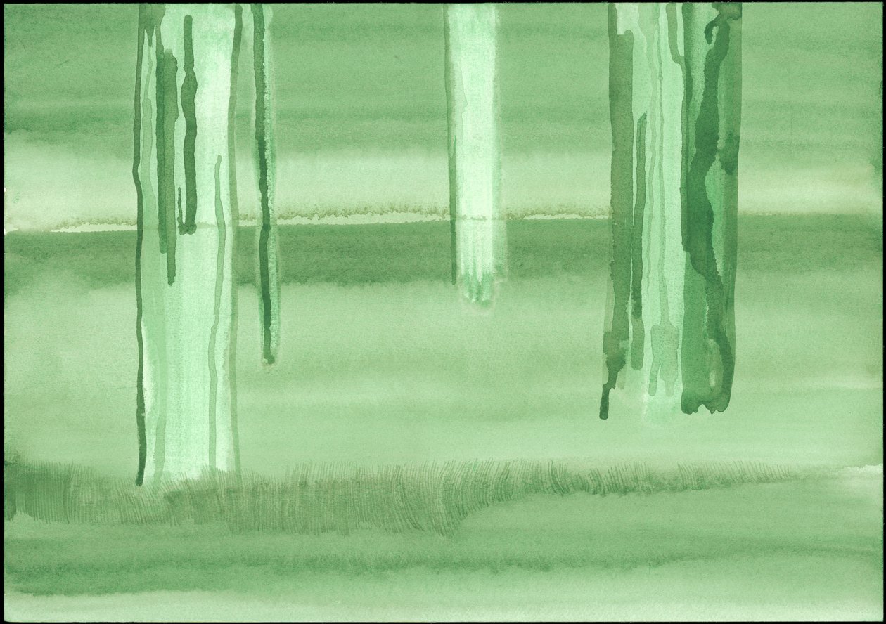 Kensington Gardens Series: Ghost Trees (wc på papper) av Izabella Godlewska de Aranda