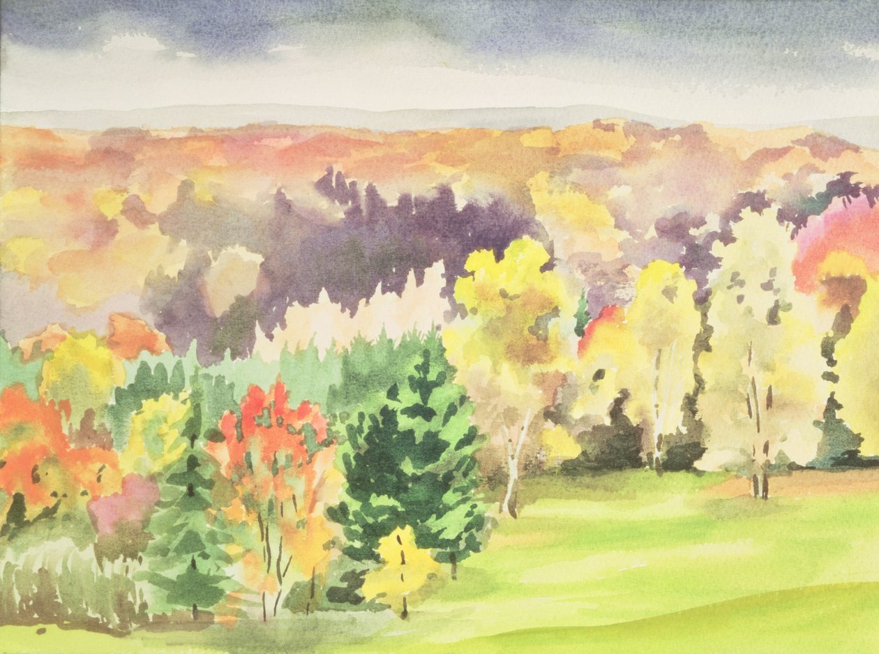 No.64 Autumn, Beaufays, Liege, Belgien (wc) av Izabella Godlewska de Aranda