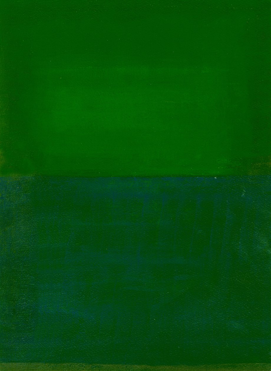 Rum, tid, rörelse, grönt, 2010 av Izabella Godlewska de Aranda