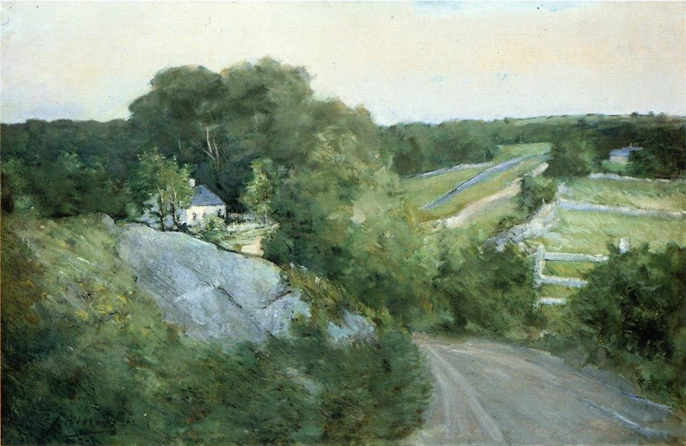  Green Hills and Farmlandn av J. Alden Weir