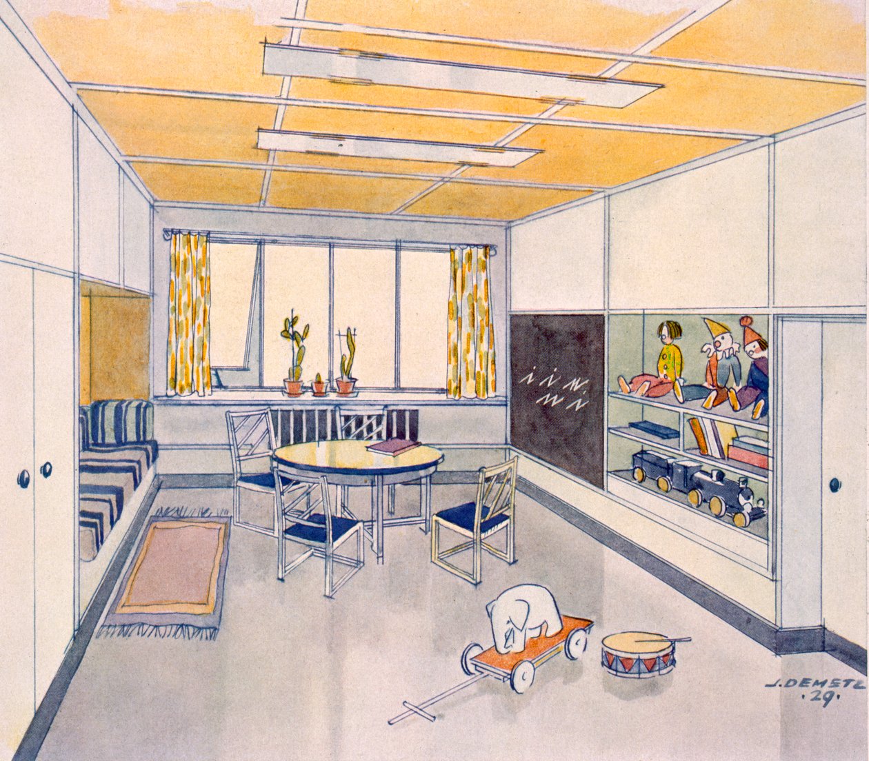 En plantskola, 1929 av J. Demetz