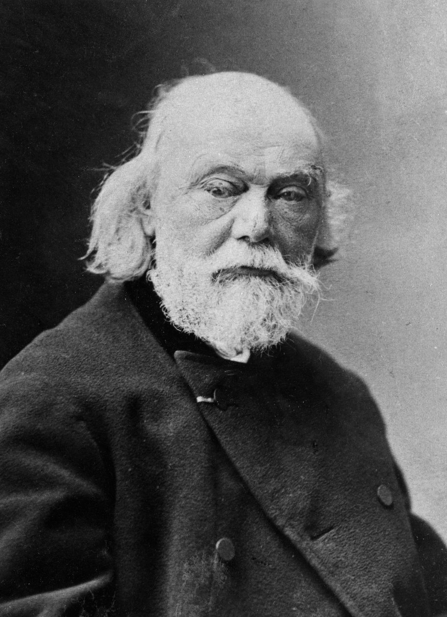 Porträtt av Auguste Barthélemi Glaize, ca 1890 av J. E. Tourtin