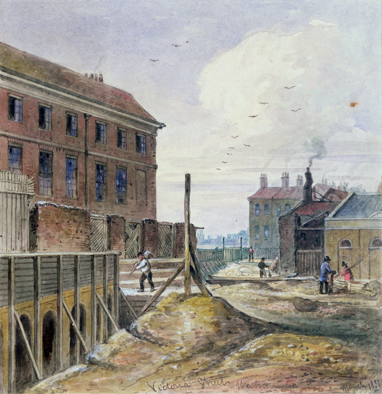Making Victoria Street, 1851 av J. Findley