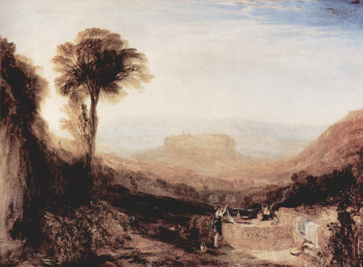 Utsikt över Orvieto av Joseph Mallord William Turner
