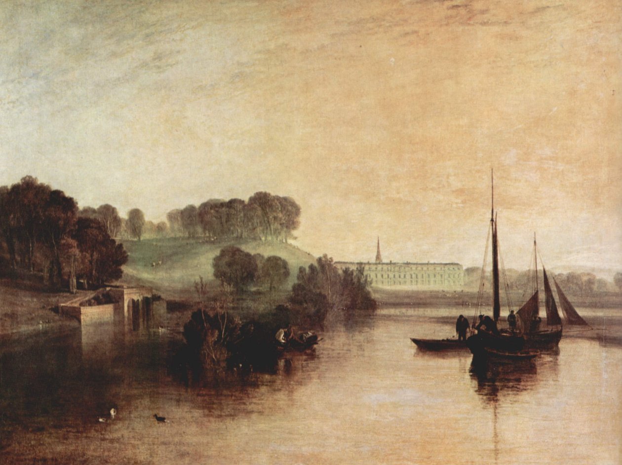 Petworth Sussex, Residence of Earl of Egremont, turnera imorgon av Joseph Mallord William Turner
