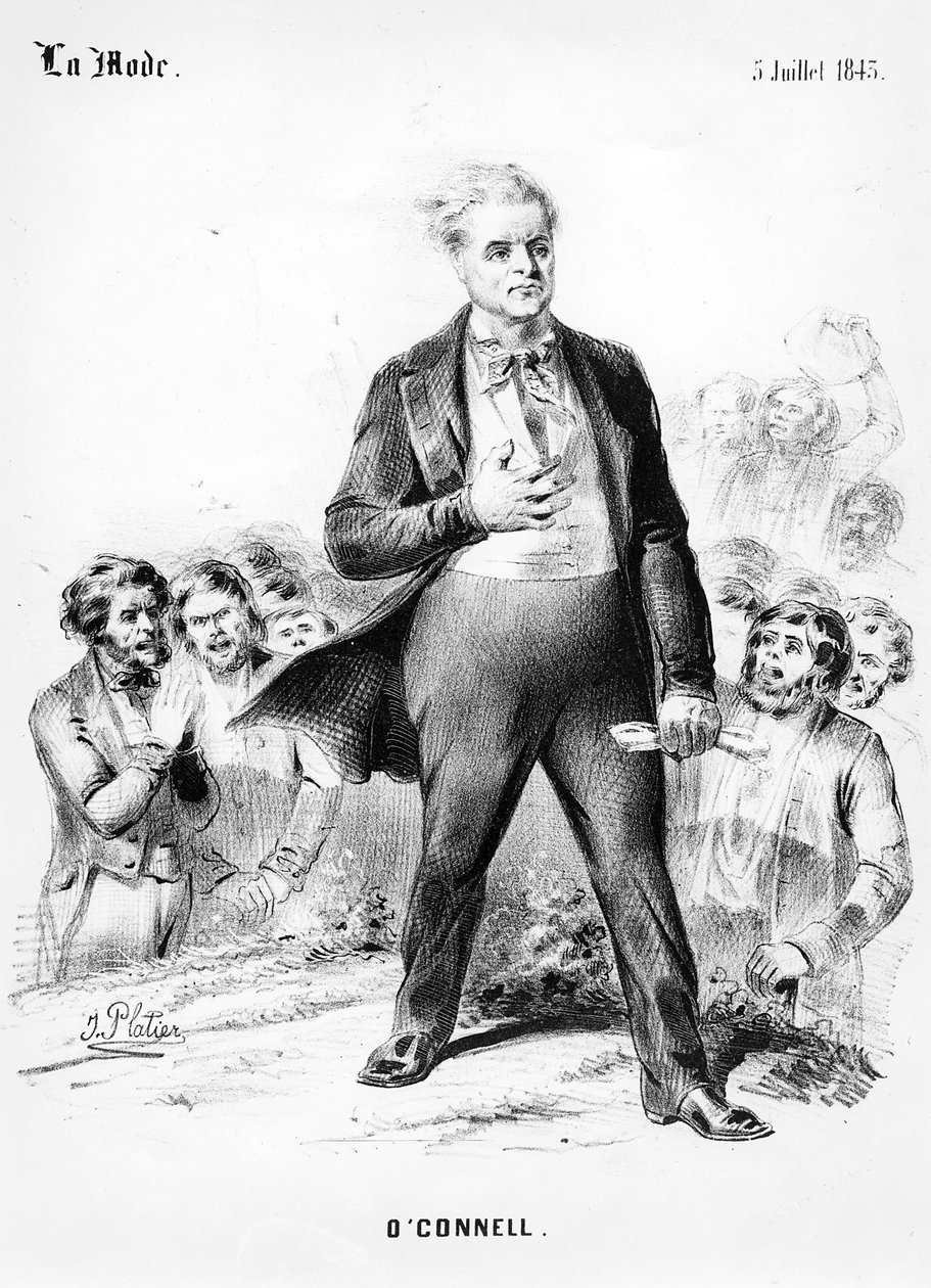 Daniel OConnell, från La Mode, 5 juli 1843 av J. Platier