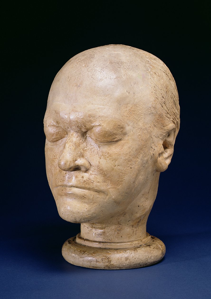 William Blake (1757-1827) Livsmask, 1823 (gips) av J. S Deville