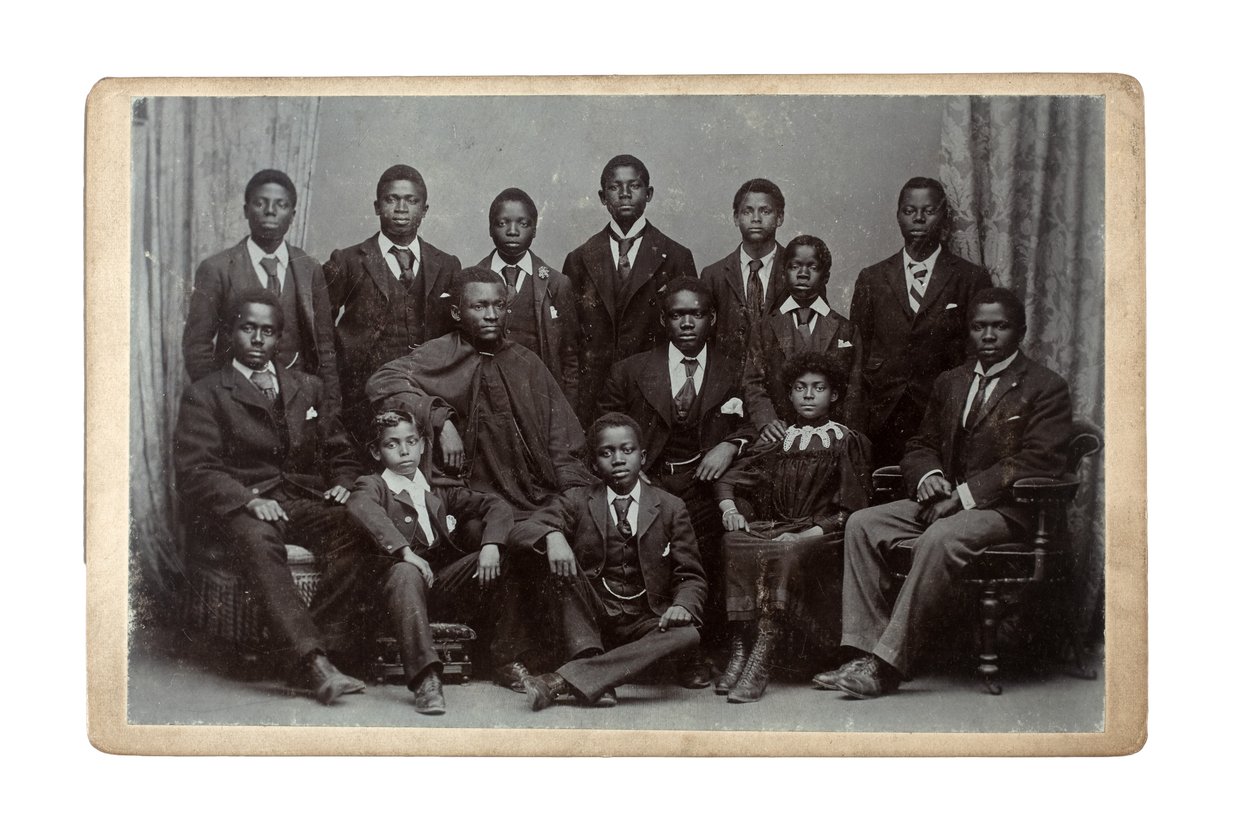 Kongos utbildningsinstitut för afrikanska studenter, Colwyn Bay, Wales, 1895 (silvertryck av gelatin) av J. W. Thomas