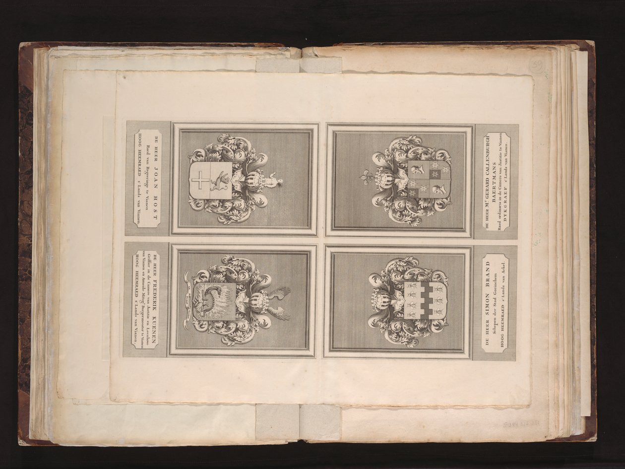 Nieuwe kaart van de Vyf Heeren Landen gelegen tusschen den Dief en Zouwen Dyk / in ’t licht gebragt en uitgegeven door Reinier en Iosua Ottens, kaart verkoopers te Amsterdam 1741 av J. van Jagen