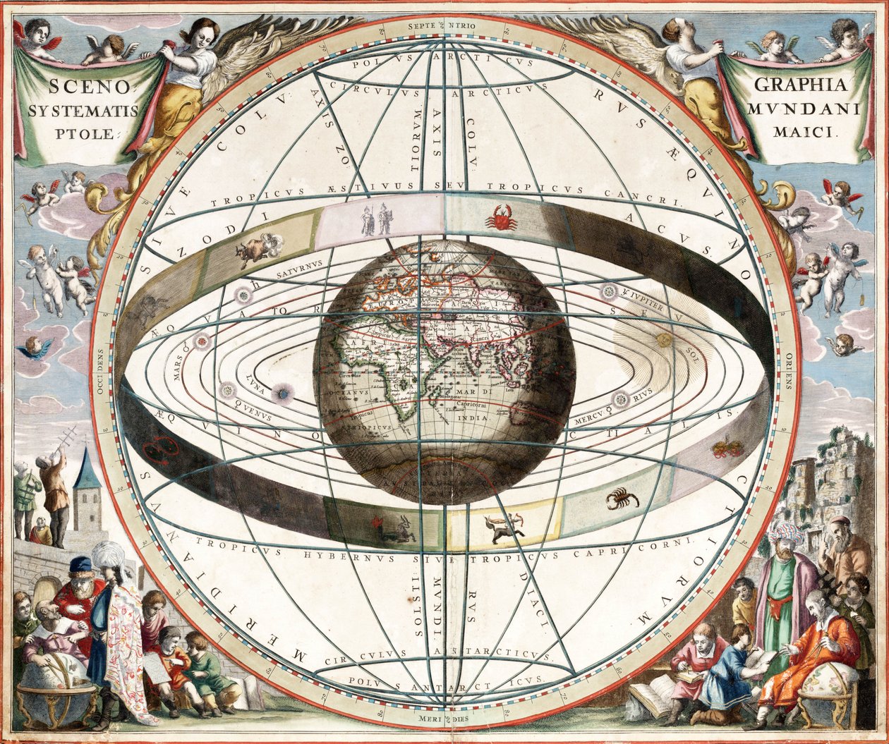 Cellarius ptolemaic system av J. van Loon