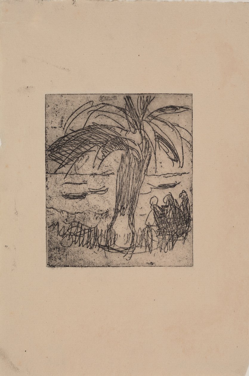 Palm vid havet av J.A. Jerichau
