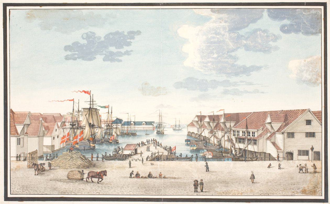 Bryggeri i Bergen av Johan Christian Dahl