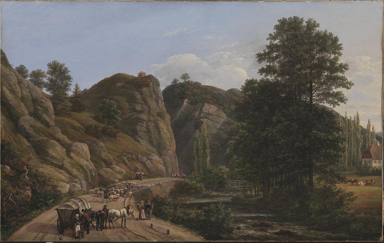 Plauenscher Grund nära Dresden av Johan Christian Dahl