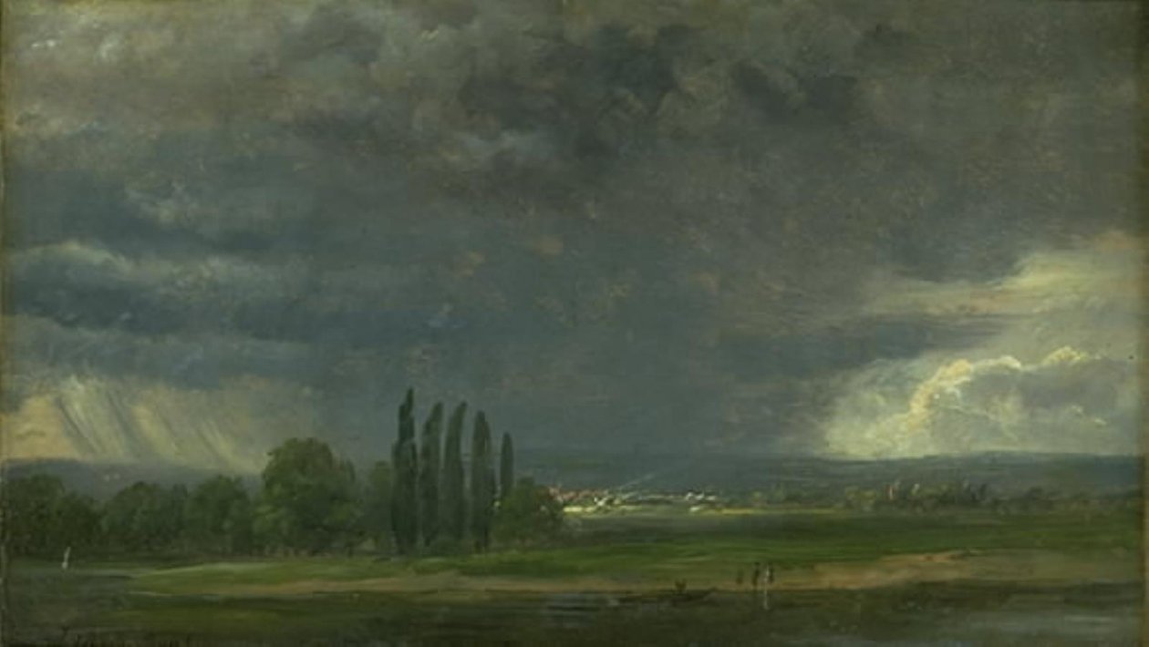 Elbedalen nära Dresden av Johan Christian Dahl