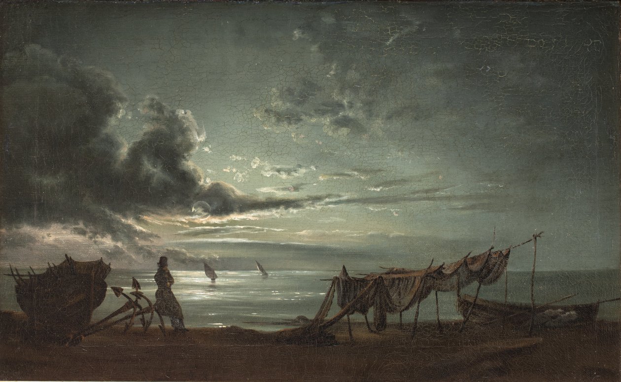Neapelbukten. Månsken av Johan Christian Dahl