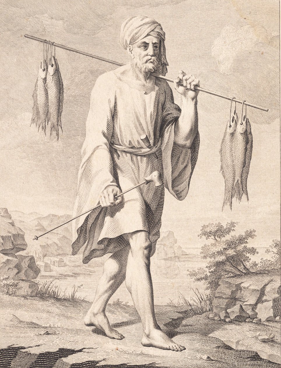 En arabisk fiskare av J.F. Clemens