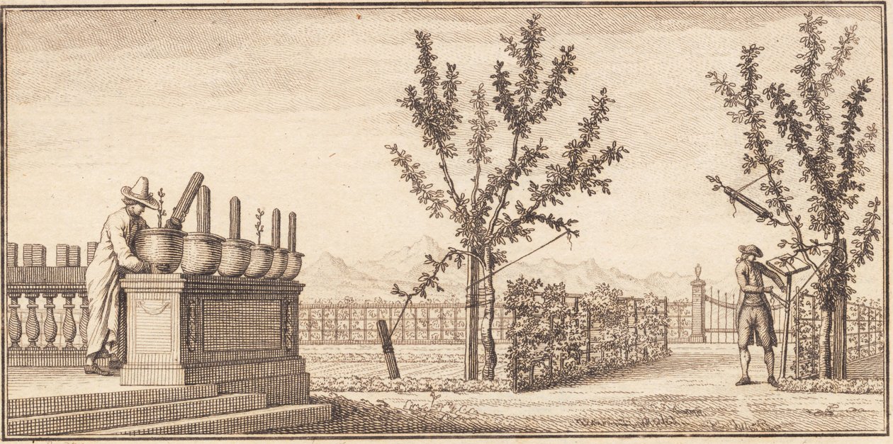 Trädgården i Genthod av J.F. Clemens