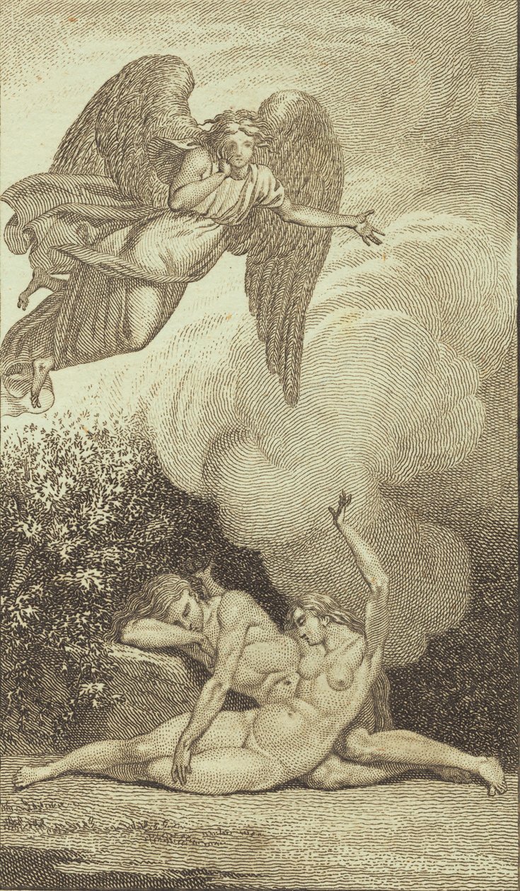 Illustration till Ewalds "Adam och Eva". I av J.F. Clemens