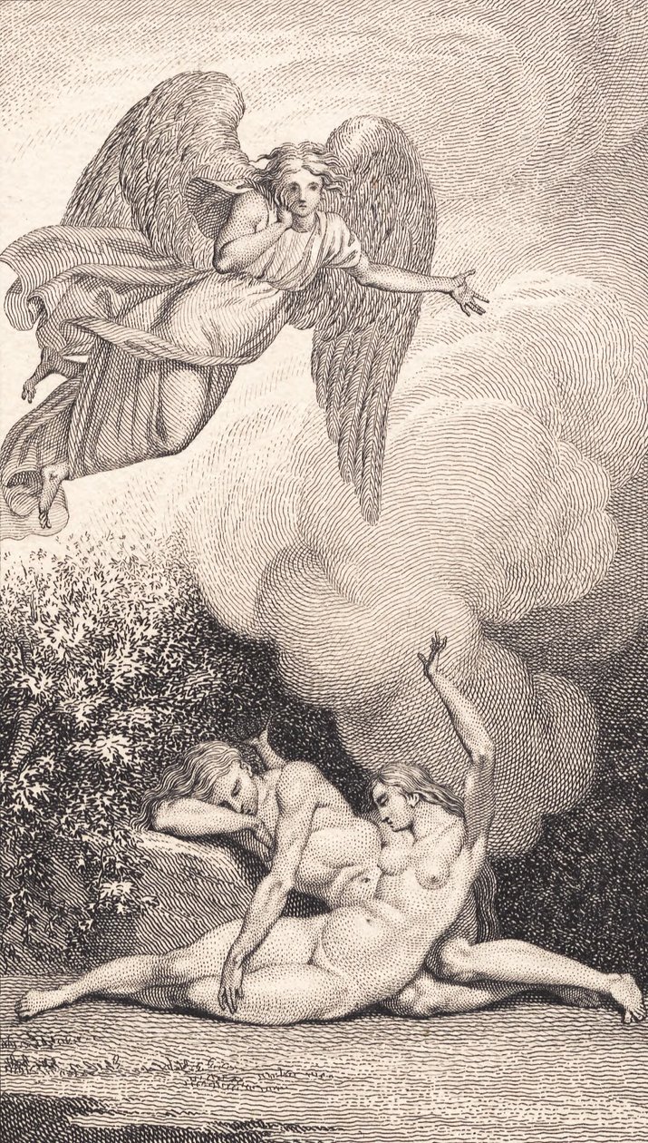 Illustration till Ewalds "Adam och Eva". I av J.F. Clemens