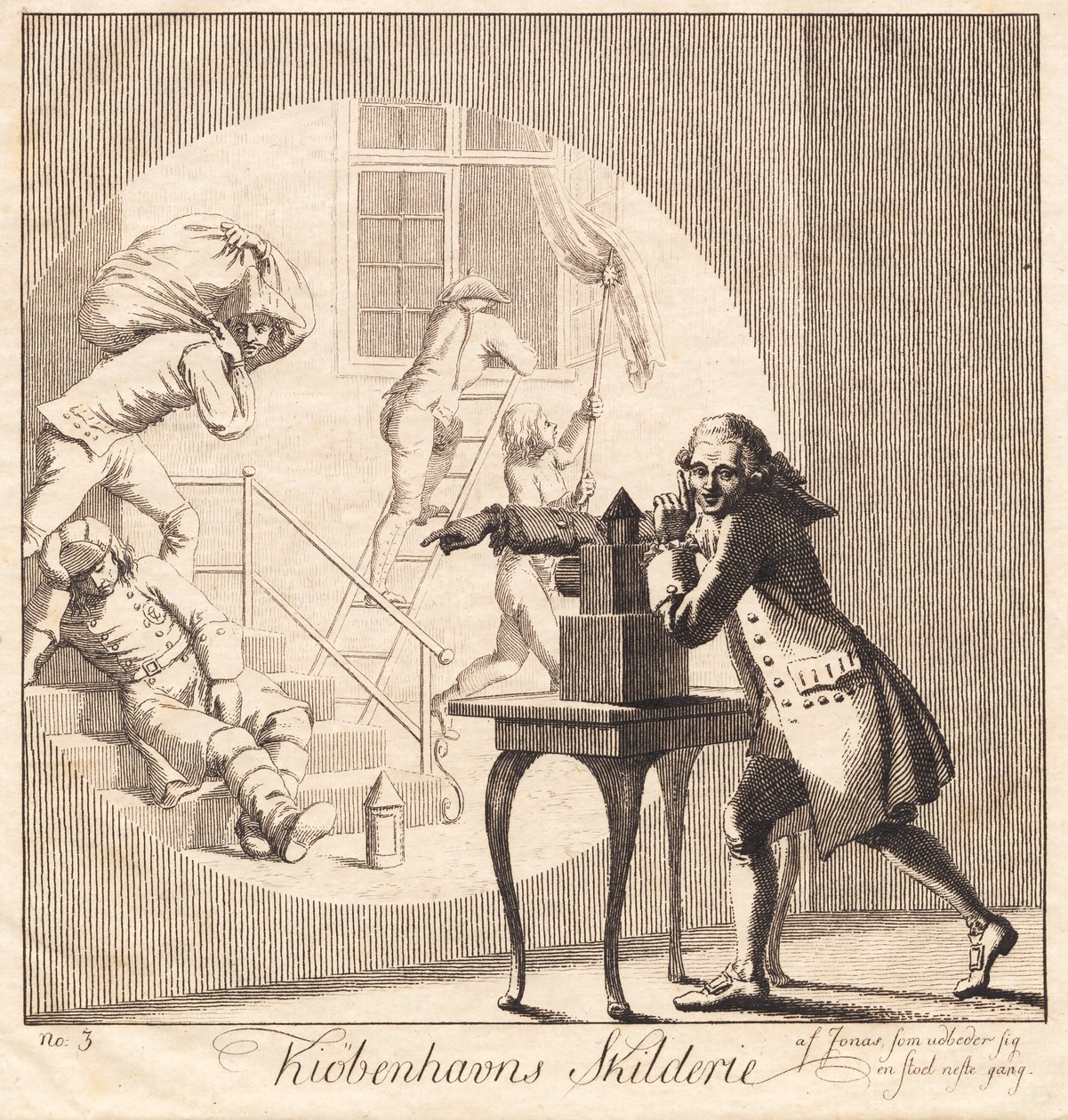 "Kiøbenhavns Skilderie", nr 3 av J.F. Clemens