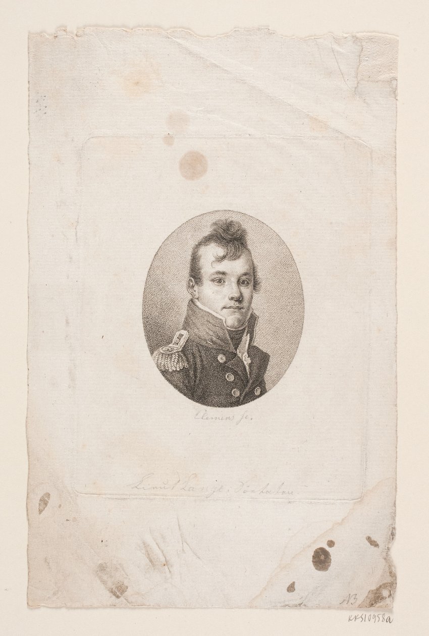 Löjtnant Ole Christian Lange av J.F. Clemens