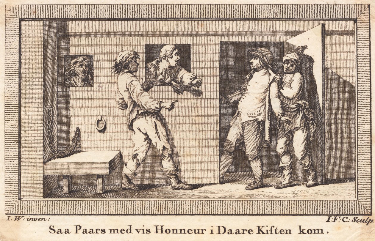 Peder Paars läggs i dårens kista av J.F. Clemens